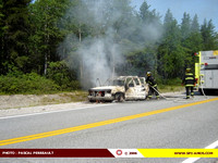 2006-07-14 - Incendie de véhicule (Camionnette) - Saint-Dominique-du-Rosaire