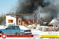 2007-01-26 - Incendie de bâtiment (Garage) - Sainte-Gertrude-Manneville