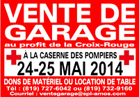 2014 - VENTE DE GARAGE (24-25 MAI)