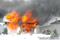 2009-12-17 - Incendie de bâtiment (Garage) - Entraide - Saint-Marc-de-Figuery