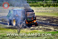 2021-07-08 - Incendie de véhicule (Machine Agricole) - St-Félix-de-Dalquier