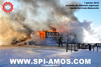 2019-01-01 - Incendie de bâtiment (Agricole) - Sainte-Gertrude-Manneville