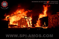 2020-07-03 - Incendies de bâtiments (Garages) et Incendies de véhicules - Amos