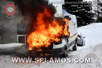 2022-01-22 - Incendie de véhicule (Fourgeonnette) - Amos