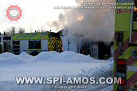 2022-02-28 - Incendie de bâtiment (Garage) - Sainte-Gertrude-Manneville